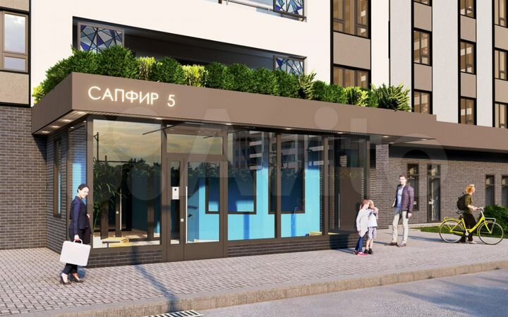 1-к. квартира, 41,2 м², 16/17 эт.