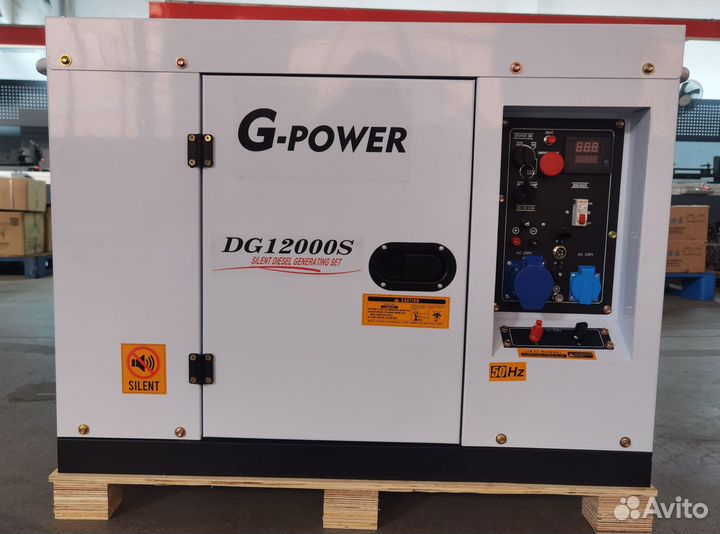 Генератор дизельный 12 kW g-power DG12000S