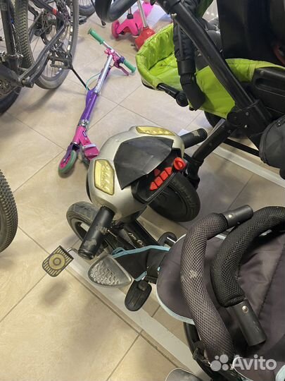 Велосипед коляска с ручкой