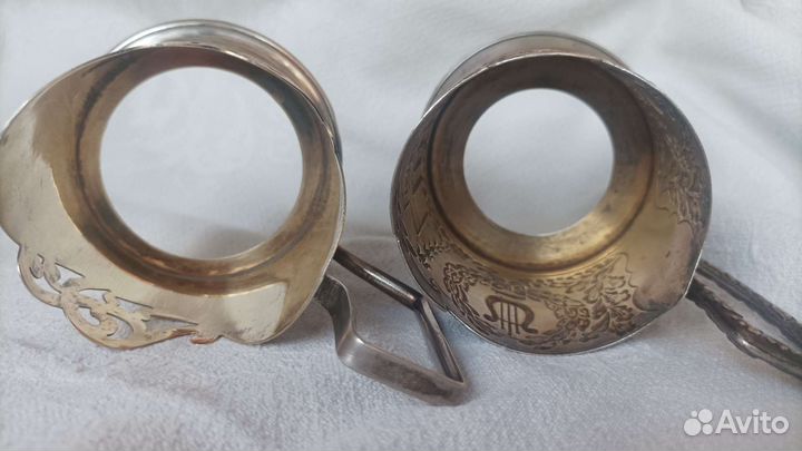Подстаканники СССР серебро