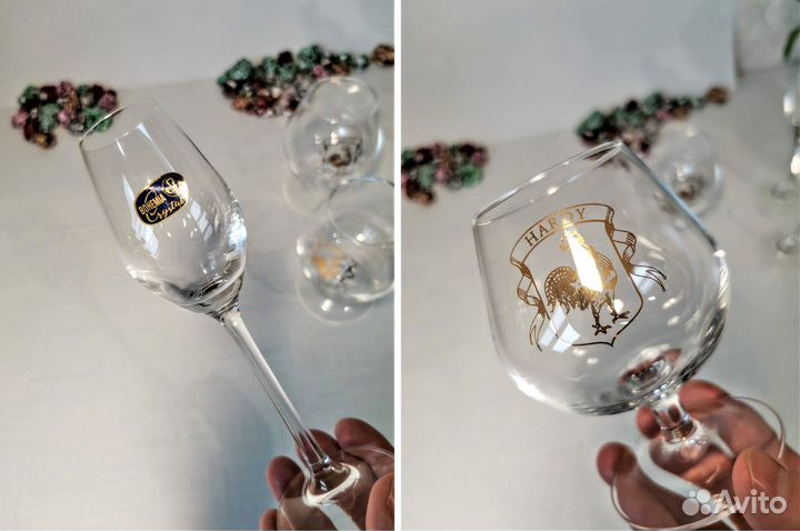 Рюмки Viola Bohemia на высокой ножке, за пару