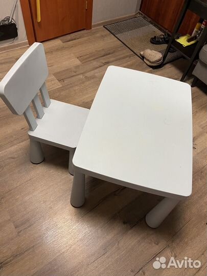Детский стол и стульчик IKEA