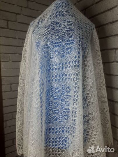 Пуховый платок, паутинка, шаль, Оренбургская