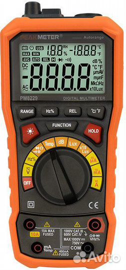 Цифровой мультиметр peakmeter PM8229 (Оранжевый)