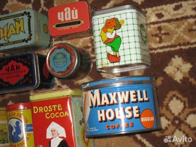 Растение Банка жестяная коробка Чай Какао Перец