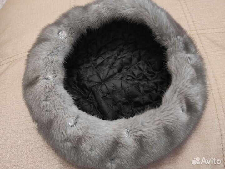 Женский норковый берет