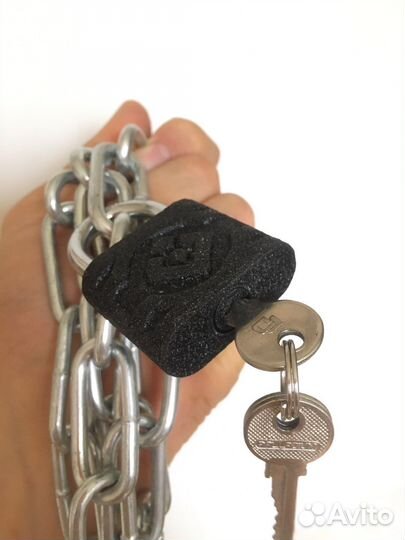 Цепь с замком для велосипеда гаража ворот