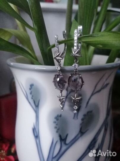Серьги серебро 925 проба