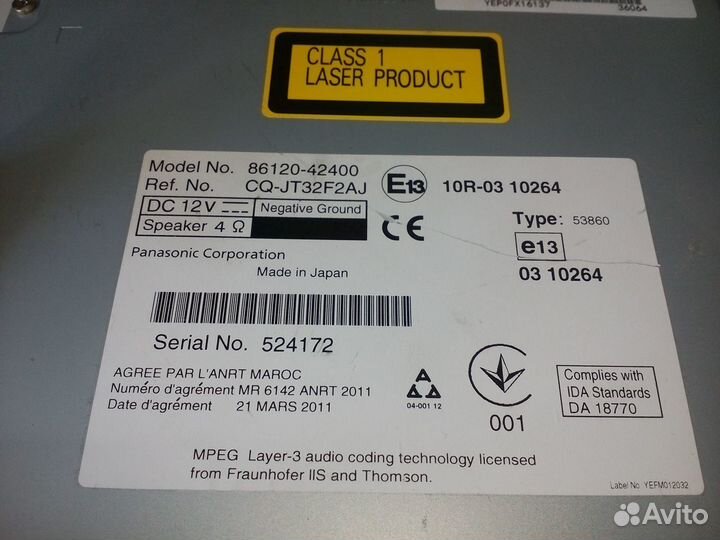 Штатная магнитола Toyota Rav 4