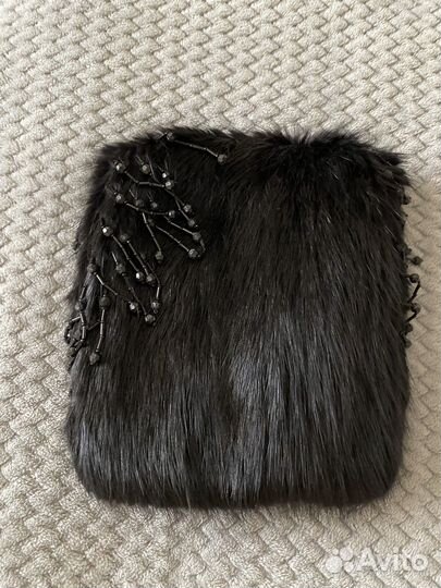 Шапка из вязанной норки