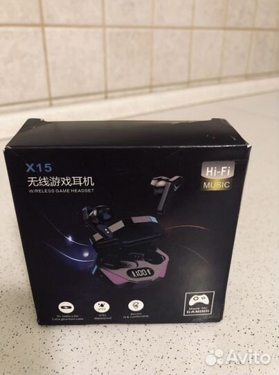 Игровые наушники с микрофоном(блютуз) X15,TWS