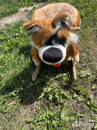 Собака качалка детская