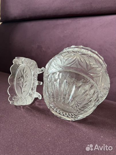 Конфетница стекло СССР