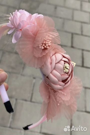 Ободок с цветами