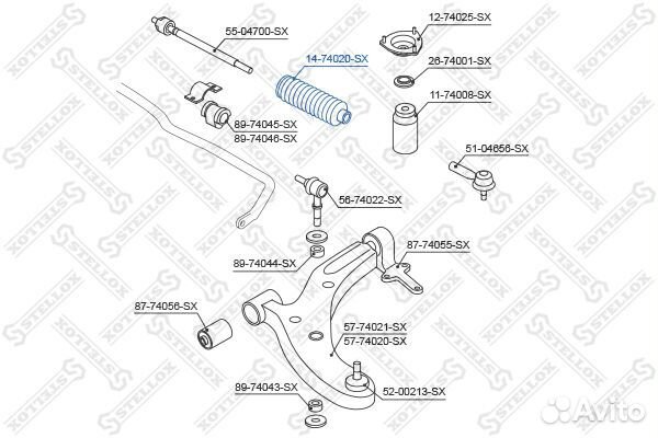 Пыльник рулевой рейки Nissan: Almera, Primera