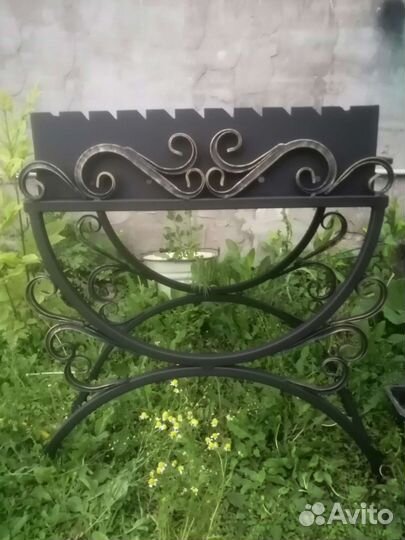 Мангал с золотой патиной