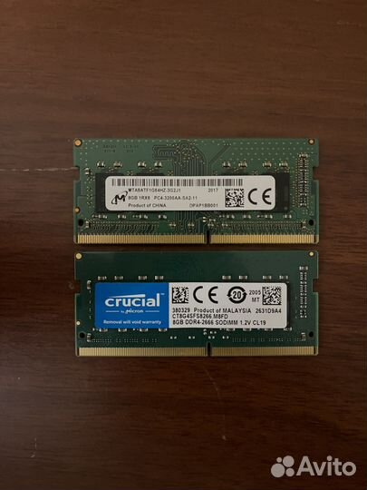 8GB Crucial CT8G4SFS8266 DDR4