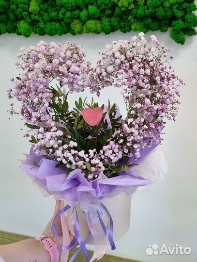 Сердце из Гипсофилы