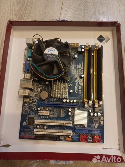 Материнская плата ASRock G41C-GS (комплект)