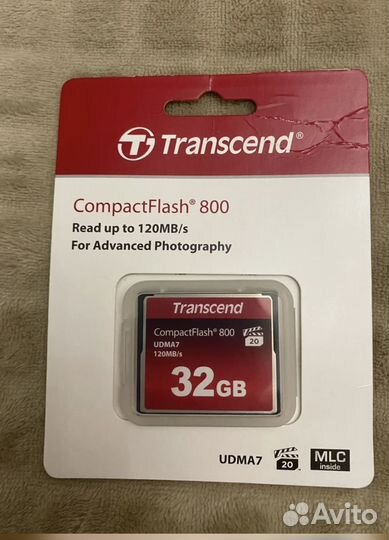 Карта памяти compactflash 32GB 800x