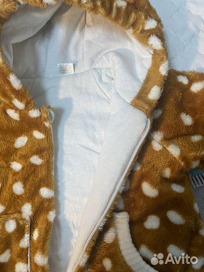 Комбинезон плюшевый теплый 62-68