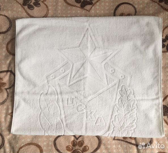 Махровое полотенце спортивный клуб цска 66х131 см