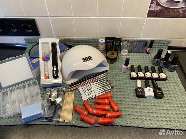 Набор для маникюра и наращивания ногтей