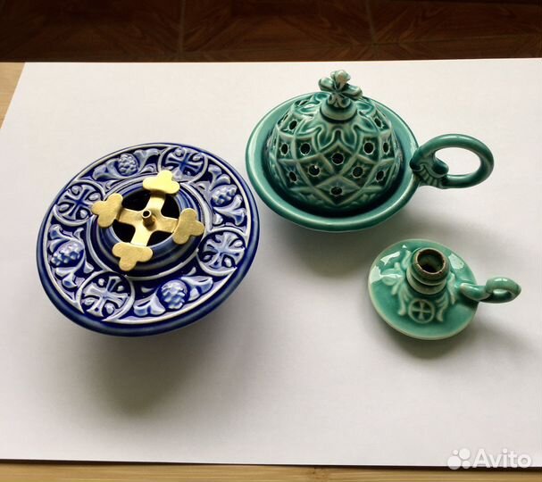 Лампадка Кадильница Подсвечник для церк свечи