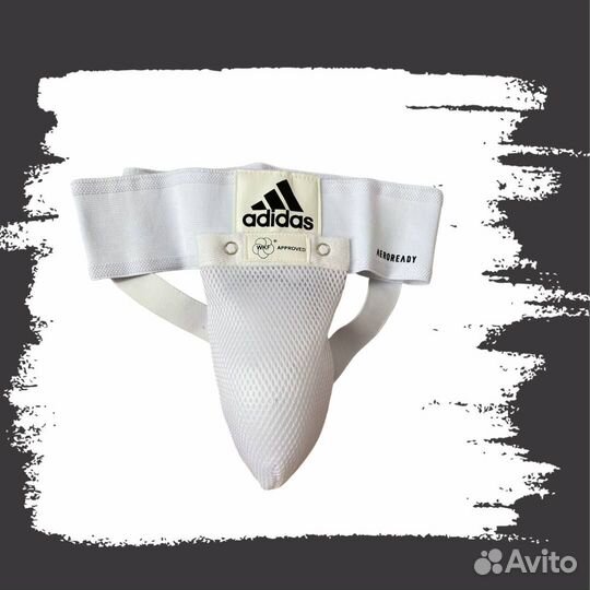 Защита паха мужская WKF Mens Groin Guard белая