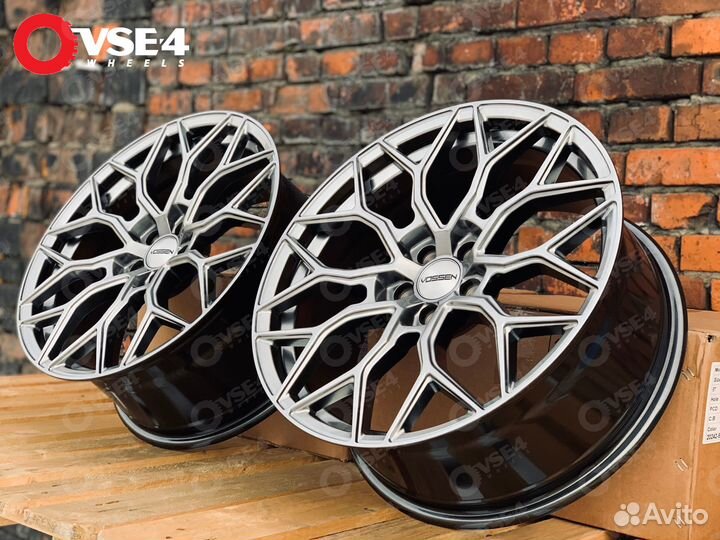 Диски R17 5-114.3 # Vossen HF-2 Hyper Black