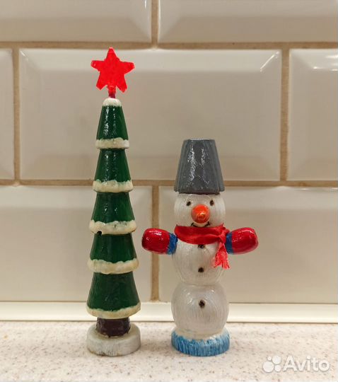 Новогодний набор (снеговик + ёлка)