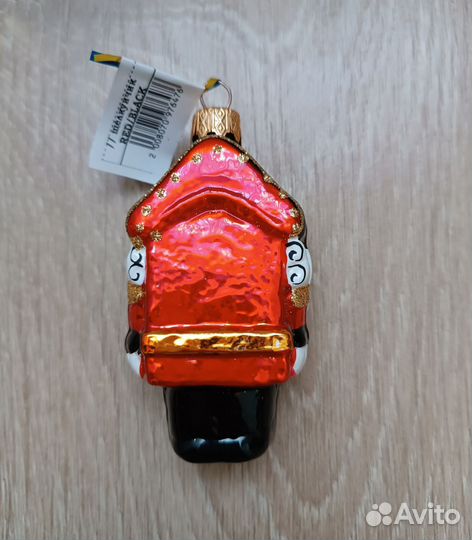 Елочная игрушка Щелкунчик стекло