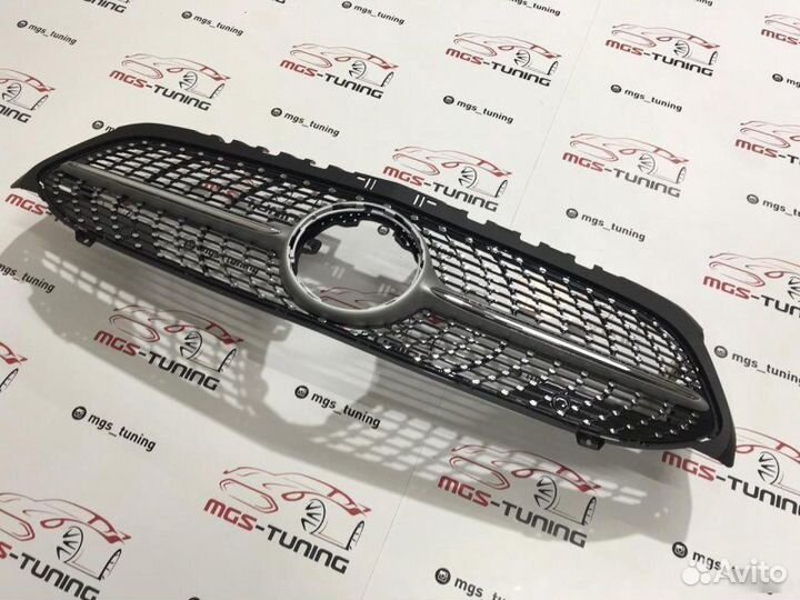 Решетка Mercedes A W177 Diamond Silver