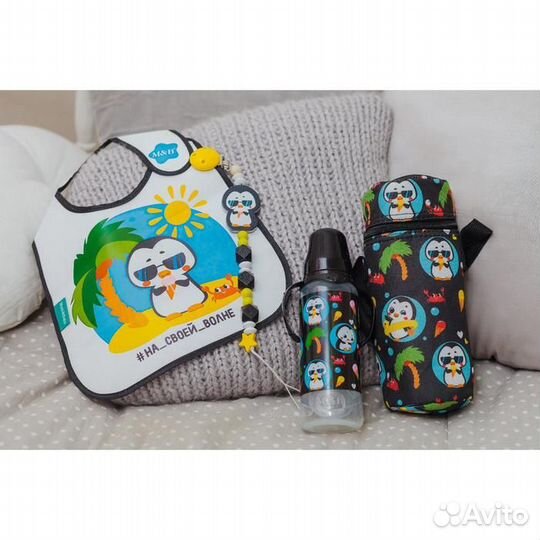 Термо-чехол для бутылочки «тренд. Пингвин», форма