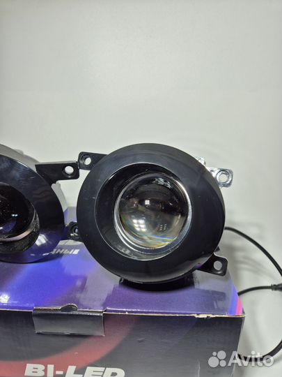 Линзованные птф на toyota rav 4