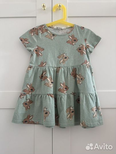 Платья / джинсы h&m пакетом для девочки 98 104