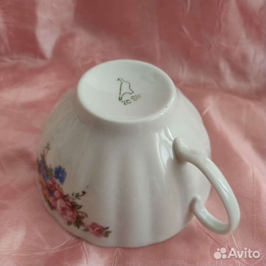 Чайные пары и сливочник, винтаж, Дулево