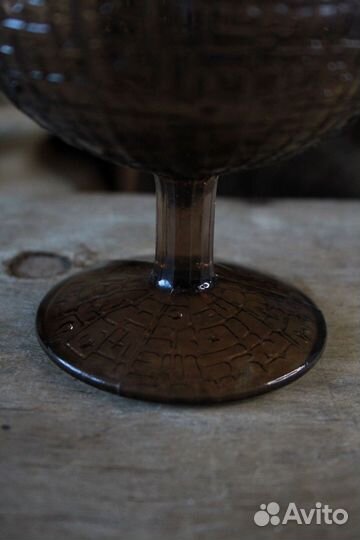 Конфетница цветное стекло СССР