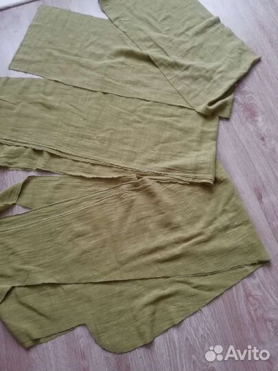 Отрезы ткани лен для рукоделия