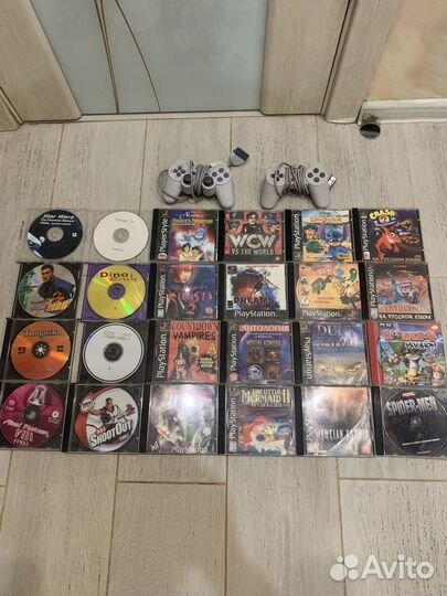 Диски ps1 + 2 джойстика