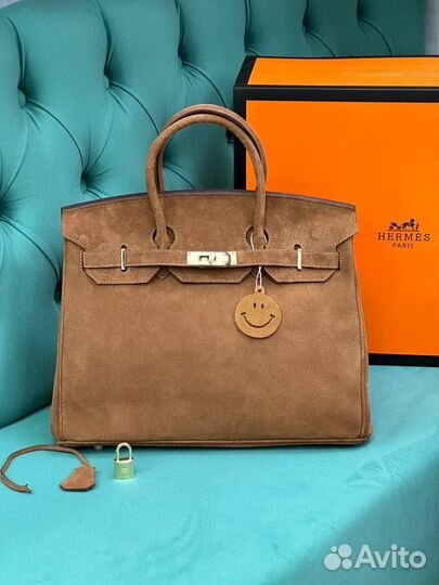 Сумка натуральная замша hermes