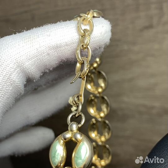 Винтажный Набор Ожерелье Браслет Серьги Ретро