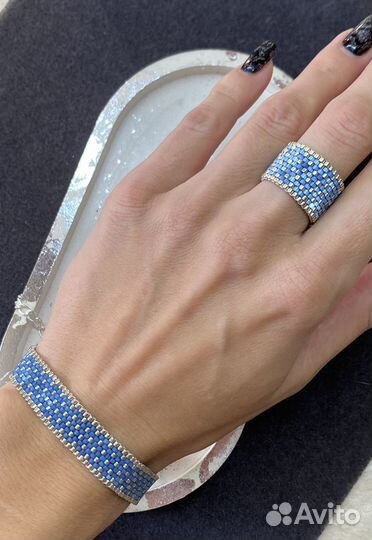 Браслет из бисера, украшения из японского бисера