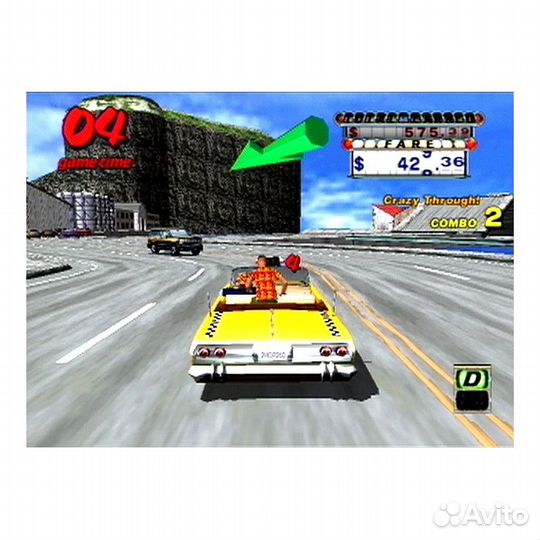 Crazy Taxi с инструкцией (GameCube)