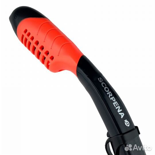 Трубка Scorpena J2 с двумя клапанами, изогнутая