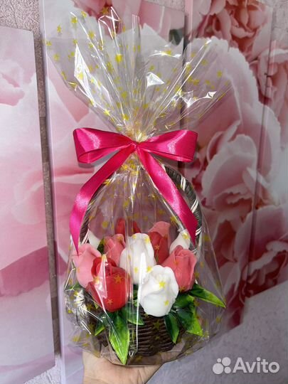 Букет из мыла ручной работы