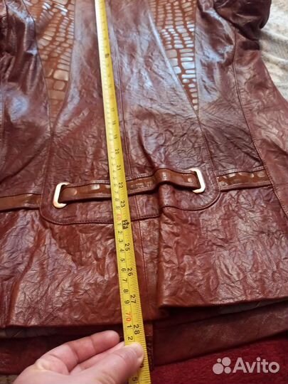 Кожаная нат. куртка новая 46-48