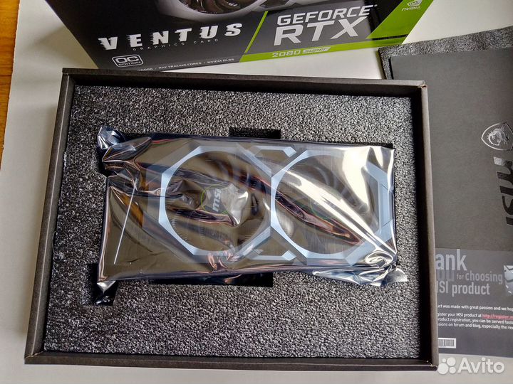 Новая Видеокарта MSI GeForce RTX 2080 Super ventus
