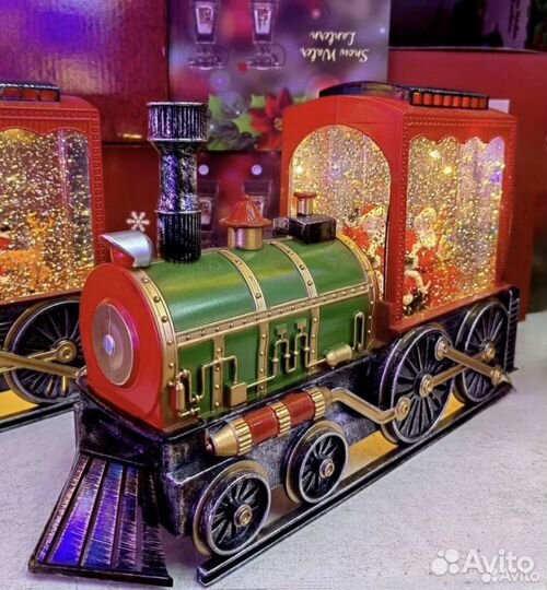 Новогодний фонарик паровоз