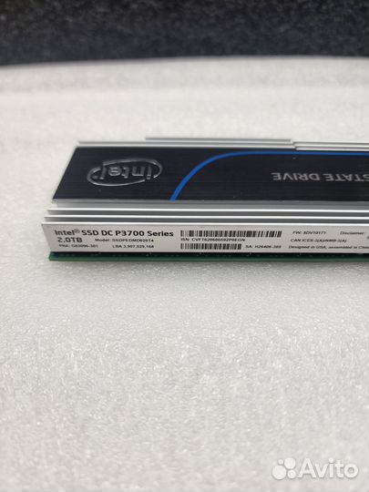 SSD Intel P3700 2000Гб 17dpwd PCIe
